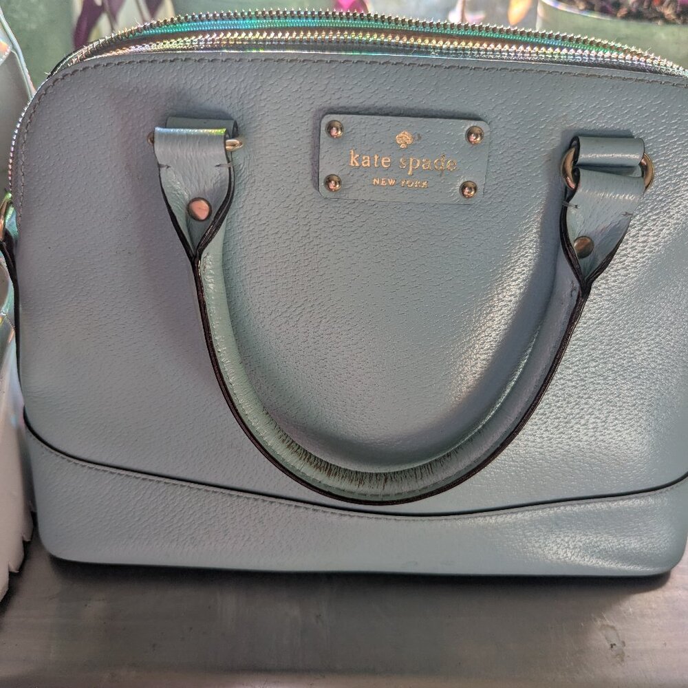 KATE SPADE, 1960's Automic space aqua blue color